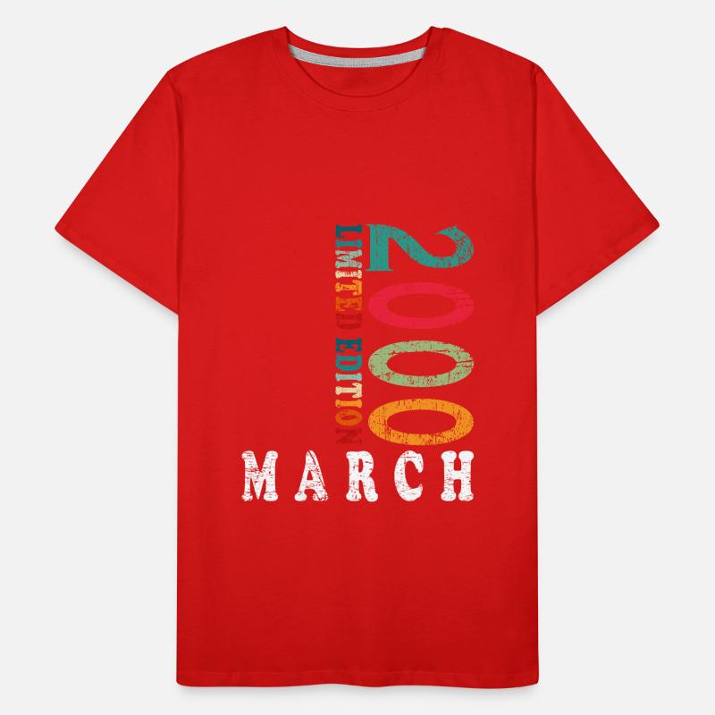 Jubilé de mars 2000 Mars 2000 Mars T-shirt bio Premium Homme