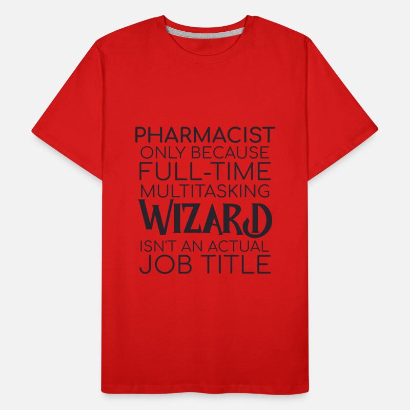 Pharmacist Wizard Pharmacy Men's Premium Organic T-Shirt