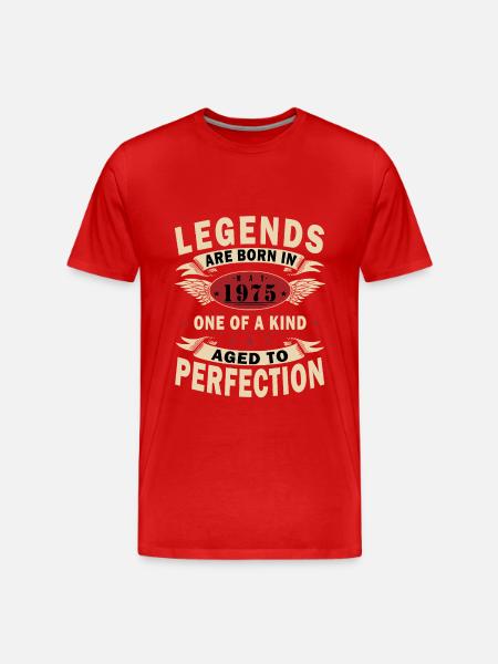 Legends born in May 1975 Birthday May 1975 - Men's Premium Organic T-Shirt - red