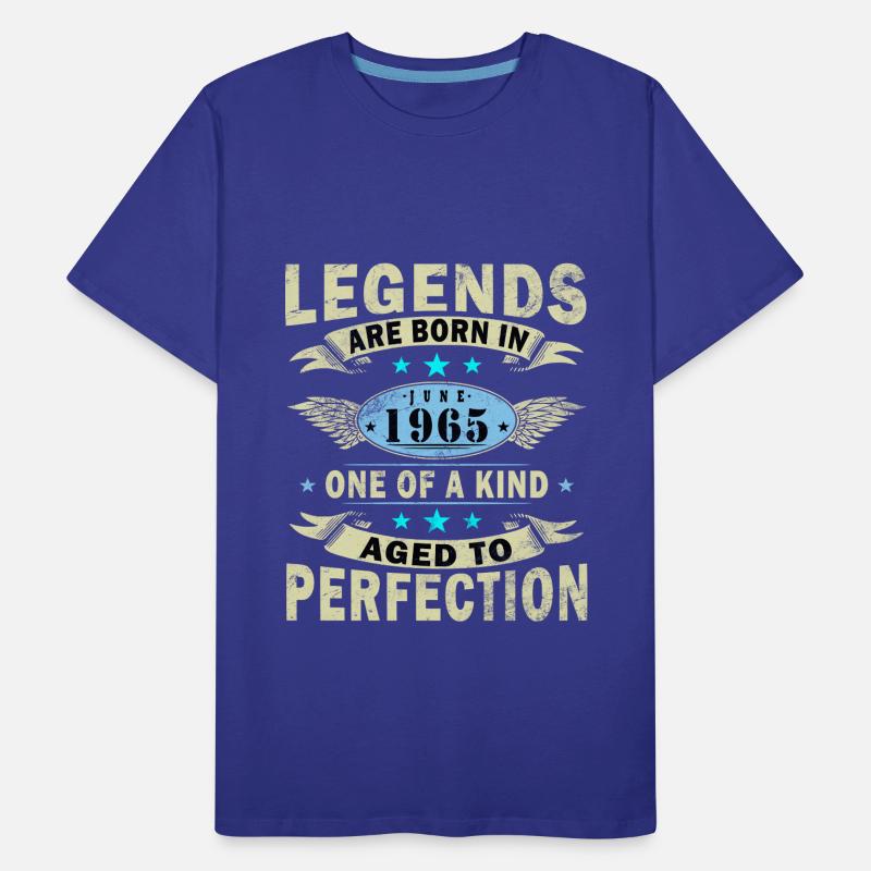 Juni 1965. Juni 1965 Geburtstagsgeschenk. Juni Männer Premium Bio T-Shirt