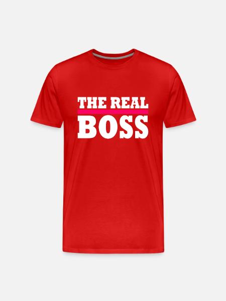 The real boss - Men's Premium Organic T-Shirt - red