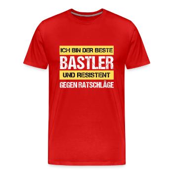 Resistant Tinkerer - Men's Premium Organic T-Shirt - red - Front - Damien (186cm)