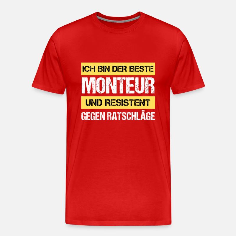 Resistenter Monteur - Männer Premium Bio T-Shirt - undefined