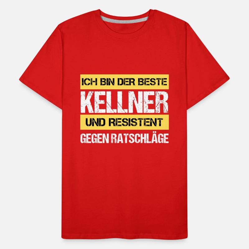 Resistenter Kellner Männer Premium Bio T-Shirt