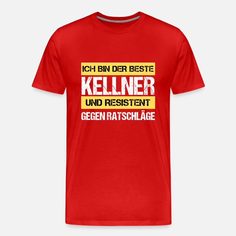 Resistenter Kellner - Männer Premium Bio T-Shirt - undefined