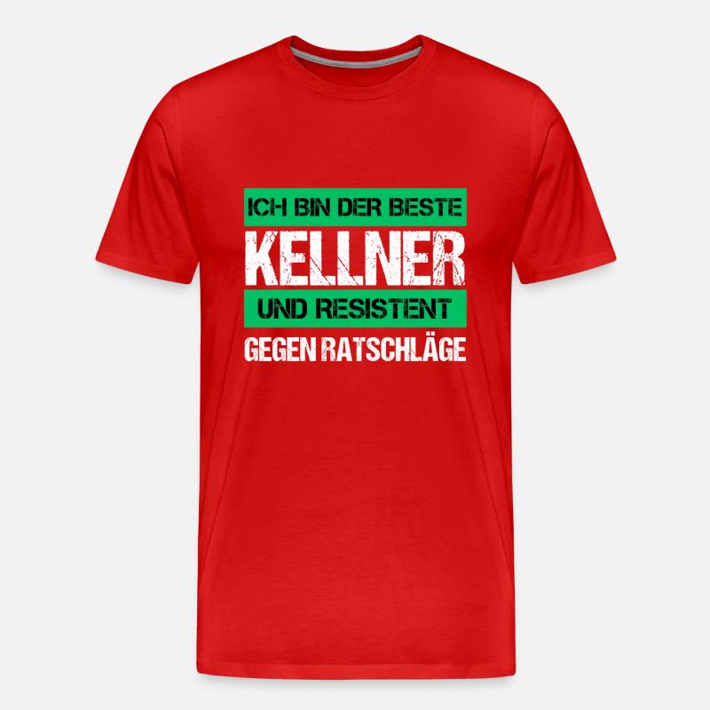 Resistenter Kellner - Männer Premium Bio T-Shirt - undefined