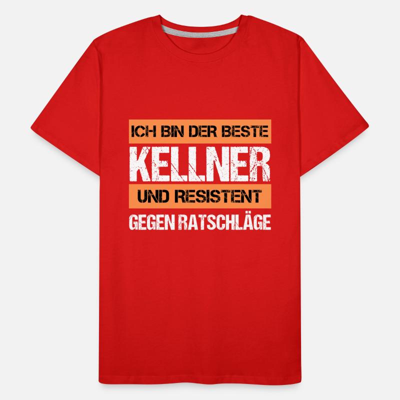 Resistenter Kellner Männer Premium Bio T-Shirt