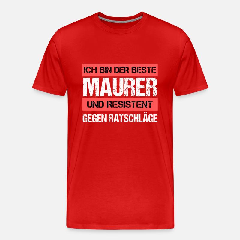 Resistenter Maurer - Männer Premium Bio T-Shirt - undefined