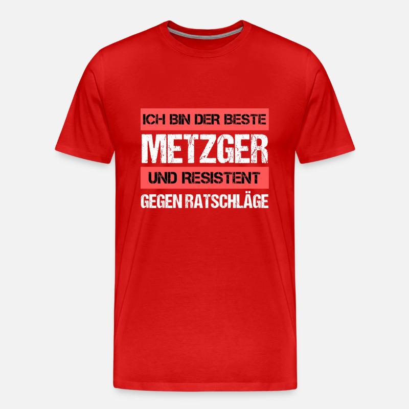 Resistenter Metzger - Männer Premium Bio T-Shirt - undefined