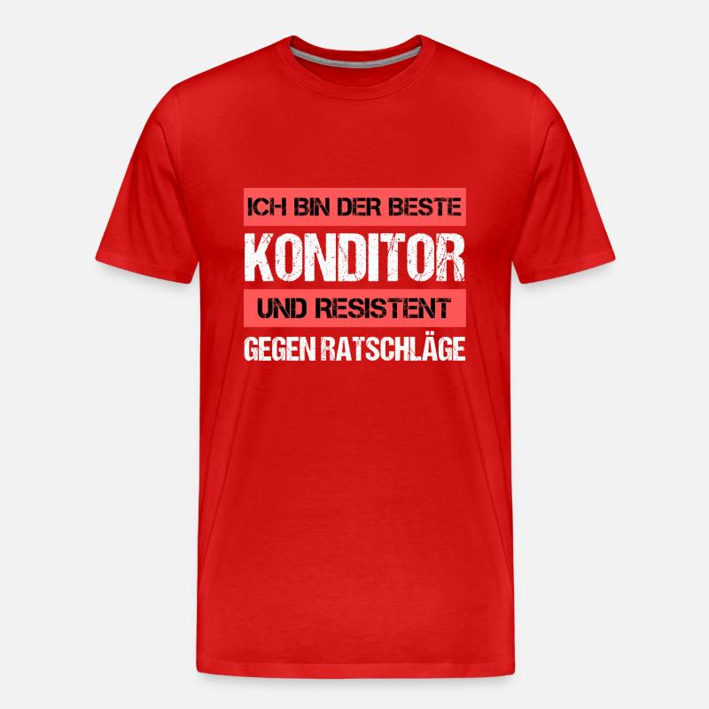Resistenter Konditor - Männer Premium Bio T-Shirt - undefined