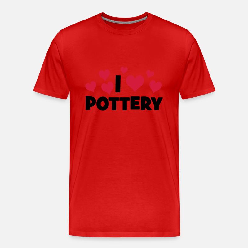 POTTERY - Männer Premium Bio T-Shirt - Rot