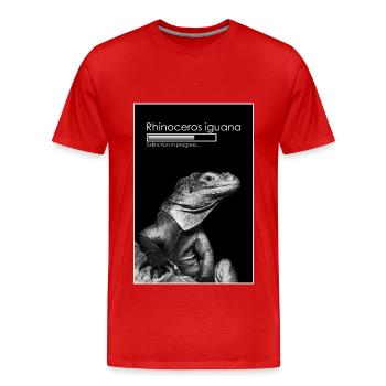 Extinction in progress - Men's Premium Organic T-Shirt - red - Front - Damien (186cm)