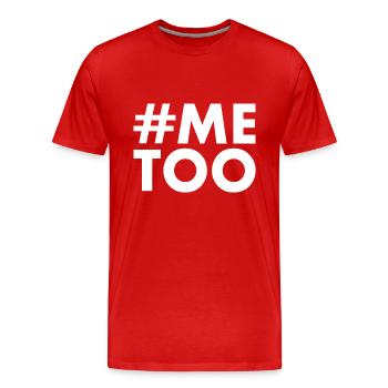 Me too - Männer Premium Bio T-Shirt - Rot - Vorne - Damien (186cm)