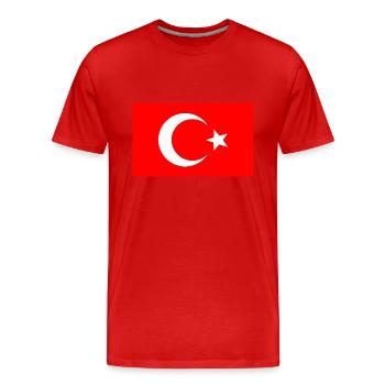 Turkey - Turkish flag - Men's Premium Organic T-Shirt - red - Front - Damien (186cm)