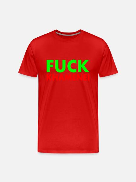 Fuck khamenei Chamenei - iran - Men's Premium Organic T-Shirt - red