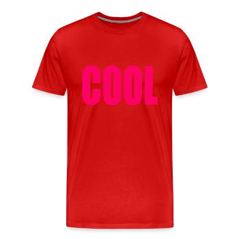 Cool - T-shirt bio Premium Homme - rouge - Devant - Damien (186cm)