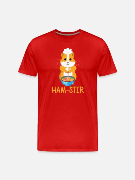 hamster - T-shirt bio Premium Homme - rouge