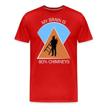 Ramoneur Ramoneur Ramoneur - T-shirt bio Premium Homme - rouge - Devant - Damien (186cm)