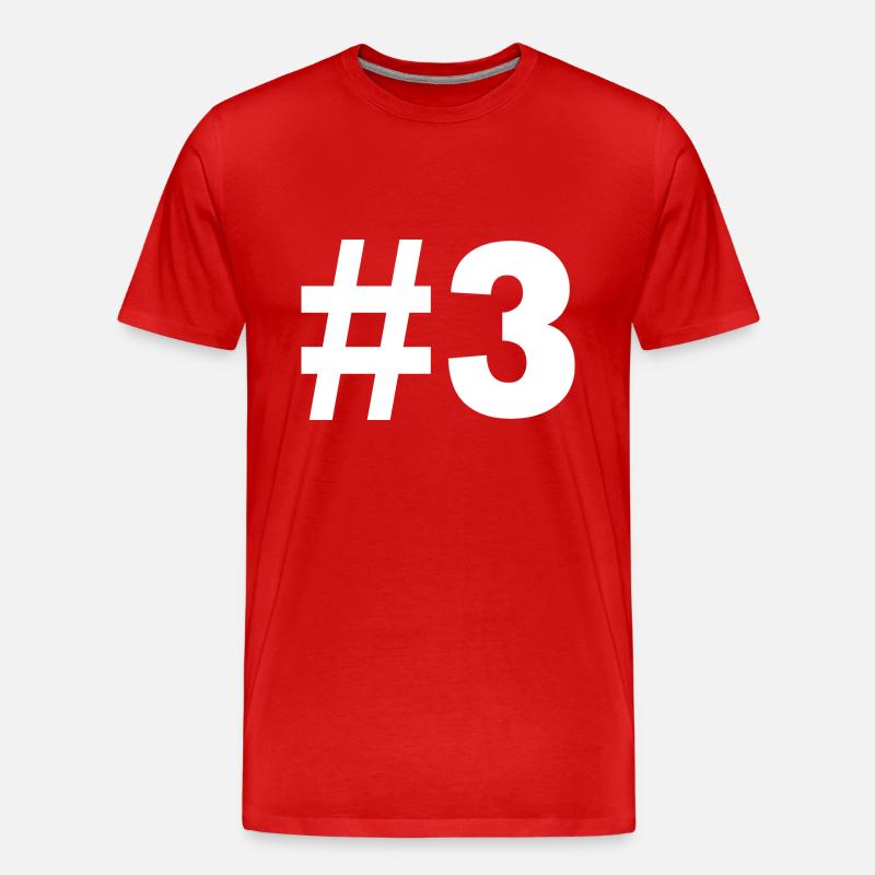 #3 - Männer Premium Bio T-Shirt - Rot