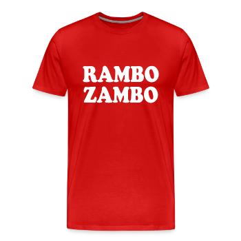 Rambo zambo - T-shirt bio Premium Homme - rouge - Devant - Damien (186cm)