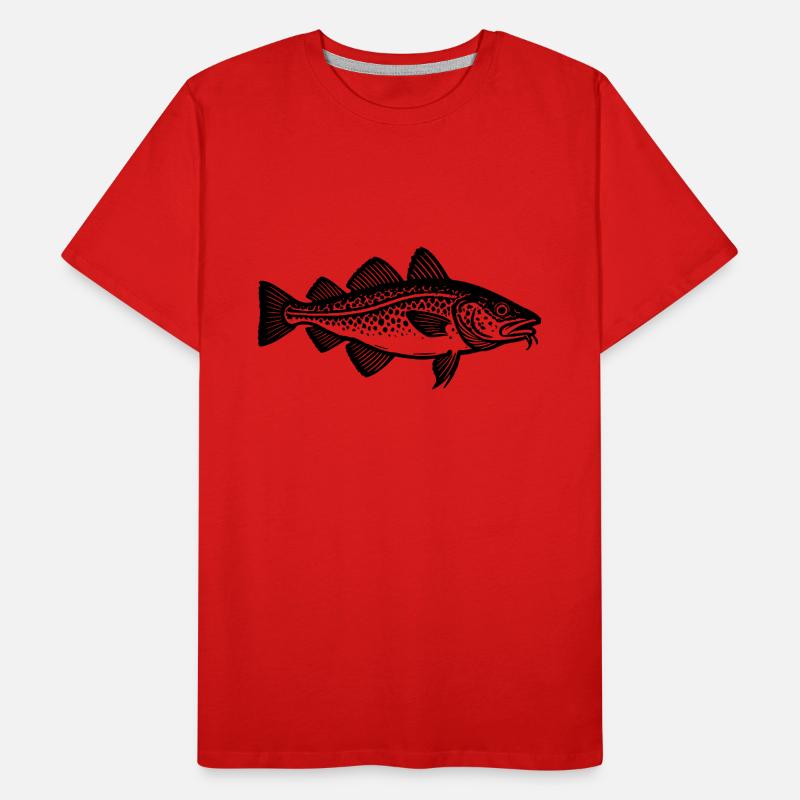 Target Fish Cod - Fish - Angler Gift Men's Premium Organic T-Shirt
