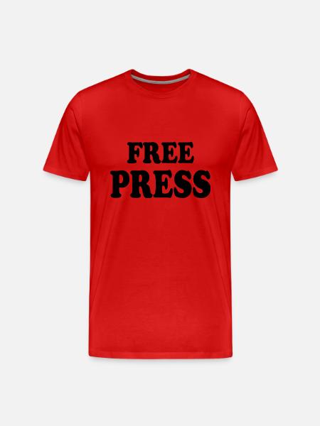 Free press - Men's Premium Organic T-Shirt - red