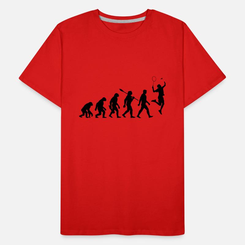 Evolution - Badminton - Sport Männer Premium Bio T-Shirt
