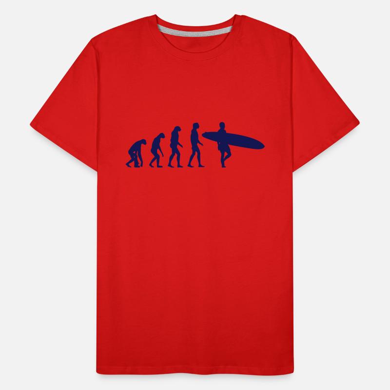 surfer evolution Men's Premium Organic T-Shirt