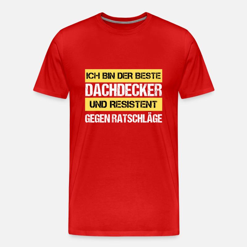 Resistenter Dachdecker - Männer Premium Bio T-Shirt - undefined