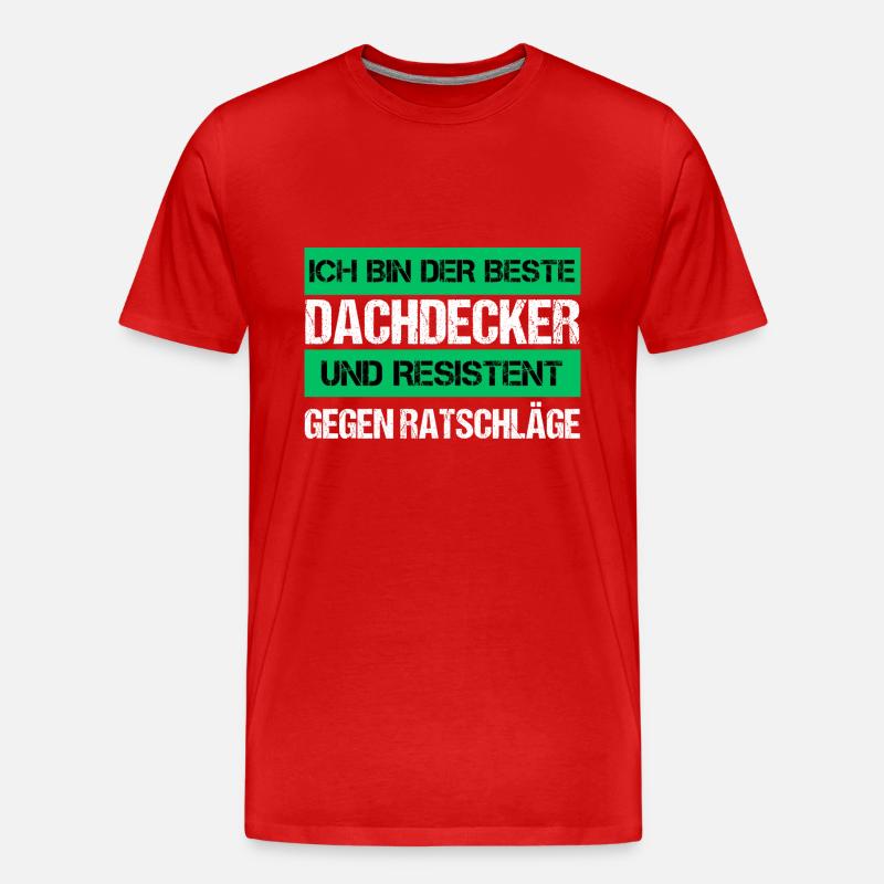 Resistenter Dachdecker - Männer Premium Bio T-Shirt - undefined