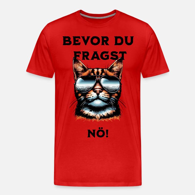 Bevor du Fragst - Nö! - Männer Premium Bio T-Shirt - undefined