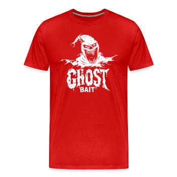 Appât fantôme Sinistre Faucheuse | SOS Fantômes - T-shirt bio Premium Homme - rouge - Devant - Damien (186cm)