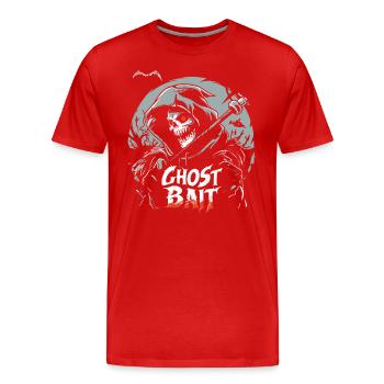 Appât fantôme Grim Reaper Appât fantôme | Paranormal - T-shirt bio Premium Homme - rouge - Devant - Damien (186cm)