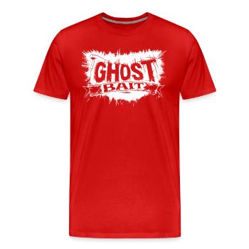 Appât fantôme Appât fantôme Bannière Paranormal Design - T-shirt bio Premium Homme - rouge - Devant - Damien (186cm)