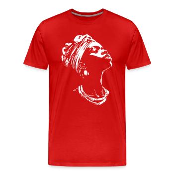 Afro American Heritage Black History Month - Men's Premium Organic T-Shirt - red - Front - Damien (186cm)