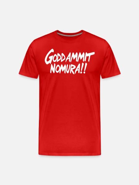 Goddammit Nomura – Simple Design - Men's Premium Organic T-Shirt - red
