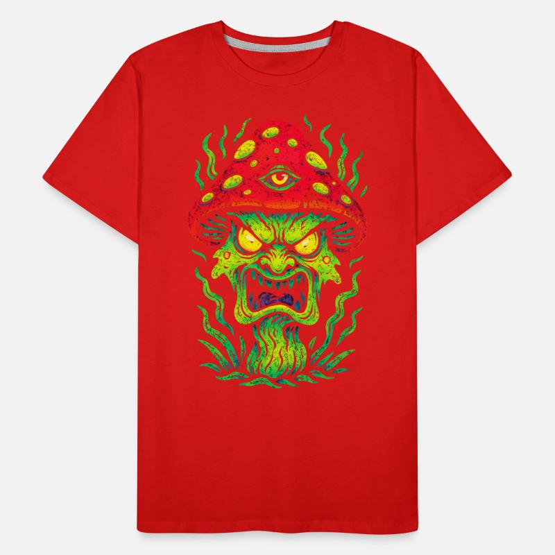 Psycho Toadstool with Third Eye Men's Premium Organic T-Shirt