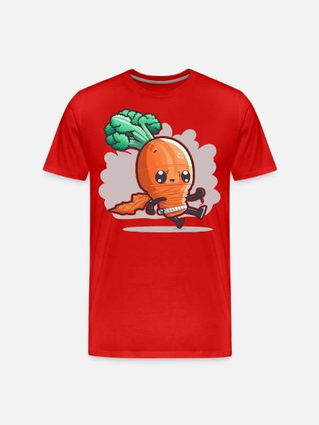 Carrot Strike - Men's Premium Organic T-Shirt - red