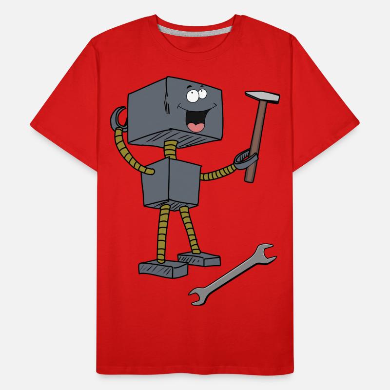 Hand Window Robot Tool Technology Technology Men's Premium Organic T-Shirt