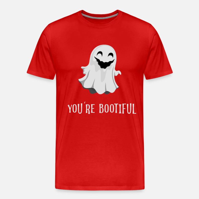 you´re bootiful boo Geist - Männer Premium Bio T-Shirt - Rot