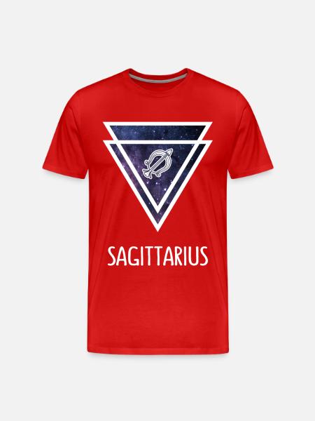Sagittarius zodiac sign - Men's Premium Organic T-Shirt - red