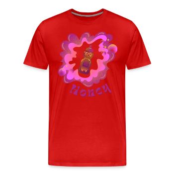 Honey bootle shirt for Sweats lover - Men's Premium Organic T-Shirt - red - Front - Damien (186cm)