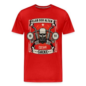 Club der alten Säcke Lkw Trucker Fernfahrer Truck - Männer Premium Bio T-Shirt - Rot - Vorne - Damien (186cm)