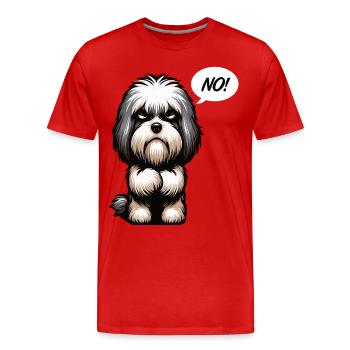 No Havanese Havanese Owners Havanese Owners Havanese Owners - Men's Premium Organic T-Shirt - red - Front - Damien (186cm)