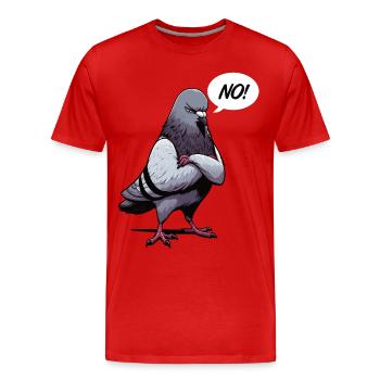 No pigeon pigeons pigeon fanciers pigeon fanciers - Men's Premium Organic T-Shirt - red - Front - Damien (186cm)