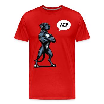 No Great Dane Great Dane Great Dane Owner Great Dane Fan - Men's Premium Organic T-Shirt - red - Front - Damien (186cm)