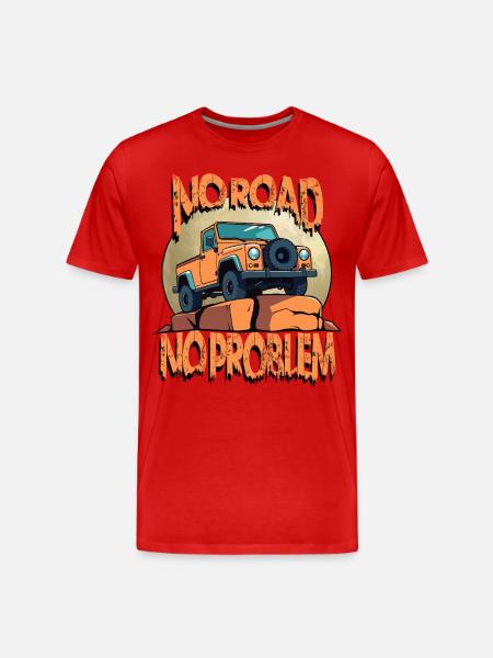 Off-Road Vehicle Driver - Men's Premium Organic T-Shirt - red