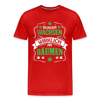 Grow shirt, grower, cannabis, hanf - Männer Premium Bio T-Shirt - Rot - Vorne - Damien (186cm)