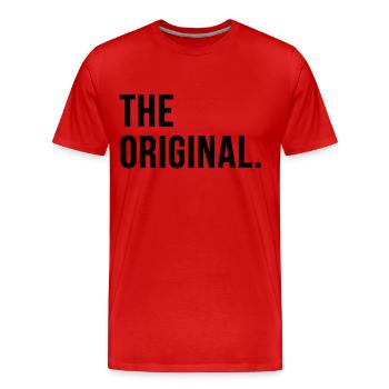 Father and Son Affiliate Look The Original The Remix - Men's Premium Organic T-Shirt - red - Front - Damien (186cm)