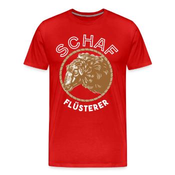 Schafe Schaf Landwirtschaft Geschenk - Männer Premium Bio T-Shirt - Rot - Vorne - Damien (186cm)